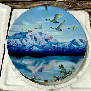 Bradford Ex. Vintage Plates. Alaska: The Last Frontier Series "Graceful Passage”